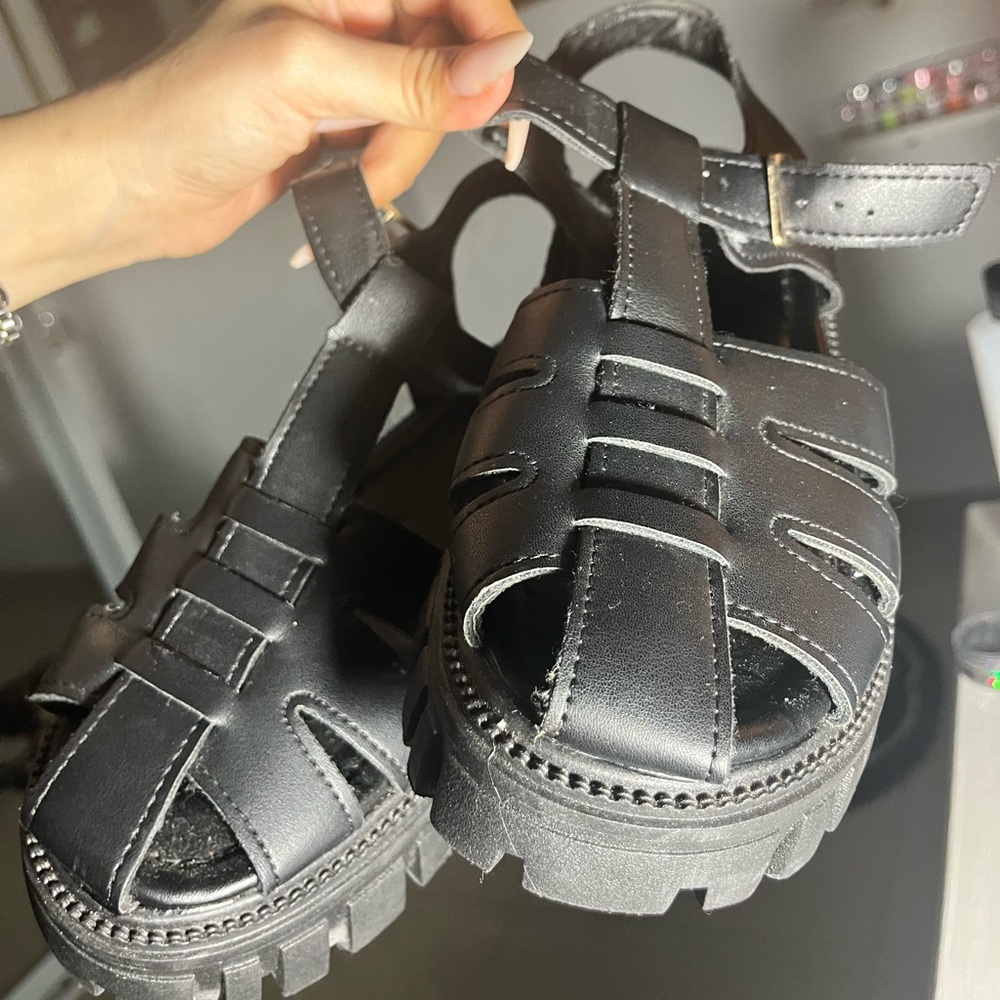 Mary Jane platform sandals